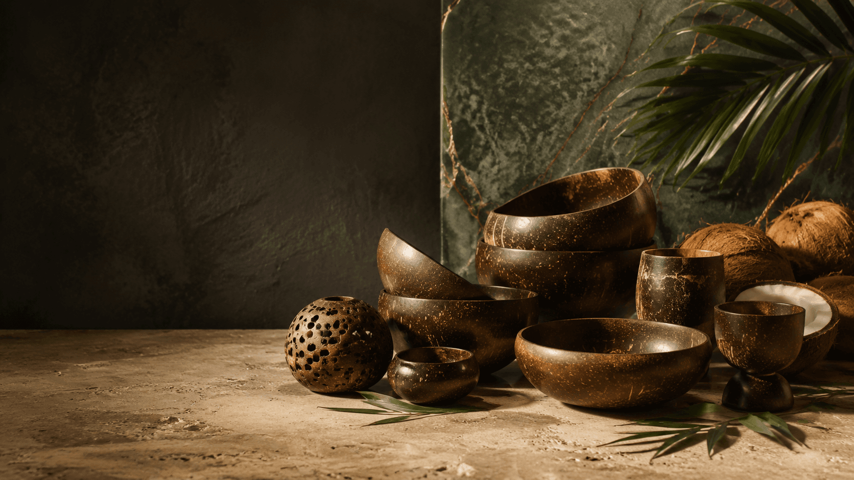 Handcrafted Earthlyn coconut products